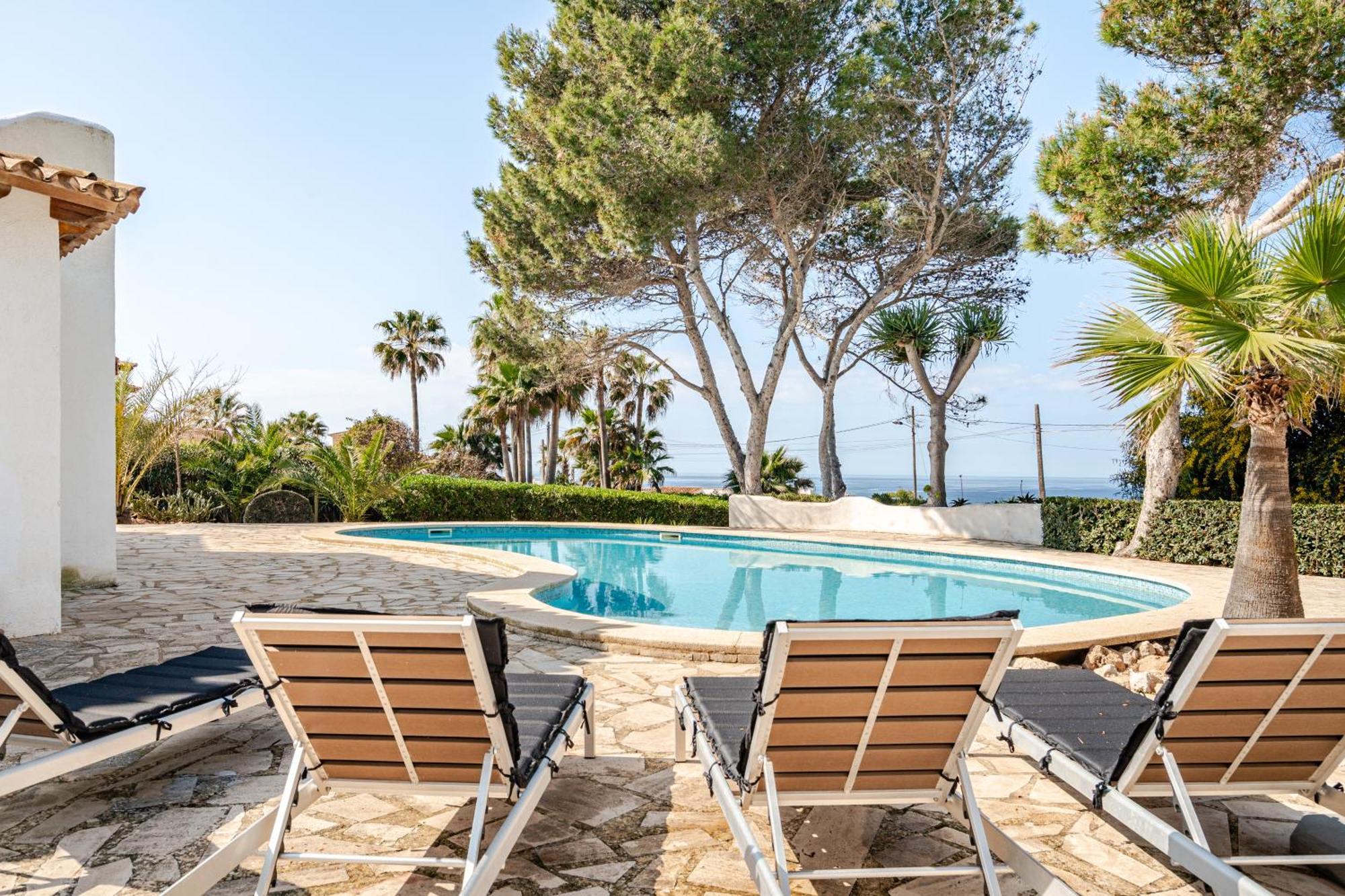 Gigantische Villa Mit Meerblick, Panoramablick & Pool-Oase Cala Pi  Exterior photo